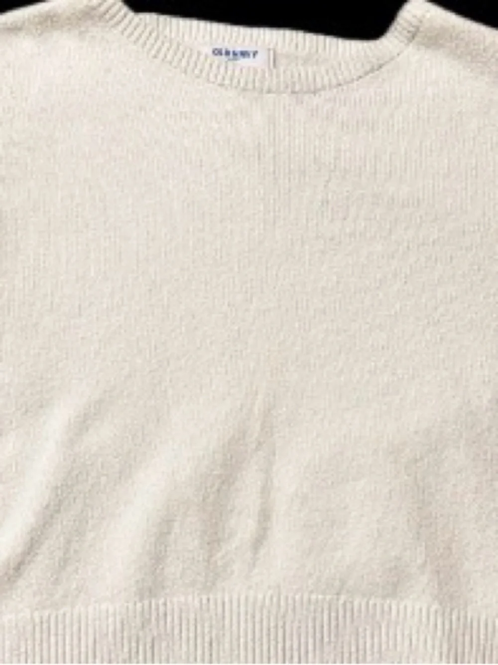 Girls Old Navy Off-White Knit Crewneck Sweater